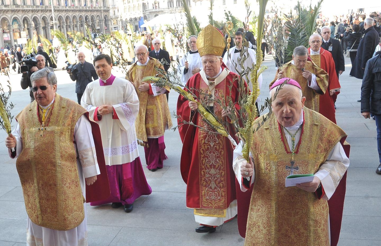 Domenica delle Palme in Duomo, Scola: "Accordo Ue-Turchia è poca cosa"